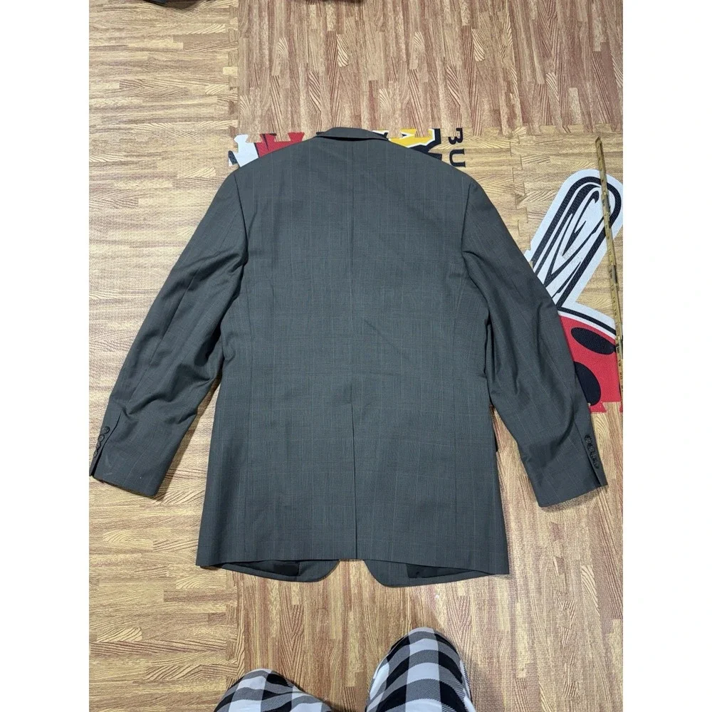 Savile‎ Row S/R Suit coat green windowpane L42